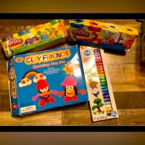 NEW Modeling Clay Friends + Model Clay + 8pk PLAY DOH COLORS